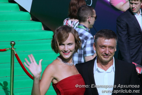 Антон Табаков с супругой Анжеликой 